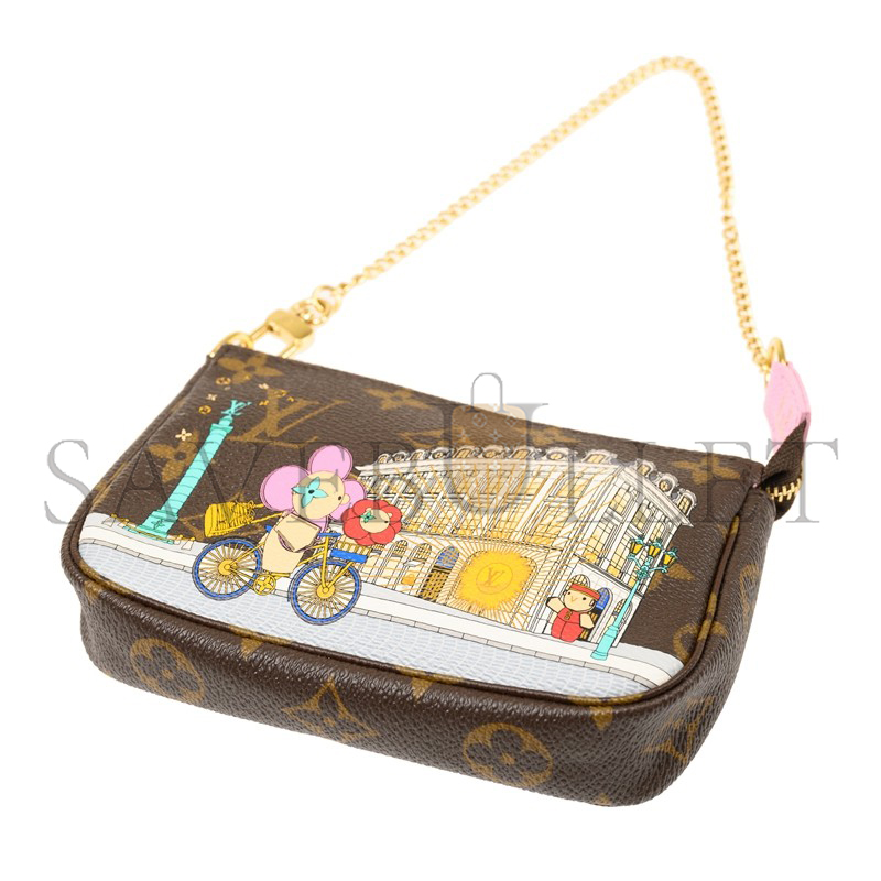 LOUIS VUITTON MINI DOUBLE ZIP POCHETTE M81760 (15.5*10.5*4cm)